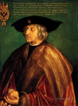  Emperor Painting - Portrait of Emperor Maximilian I Nothern Renaissance Albrecht Durer